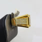 Real 10k Yellow Gold Diamond Mens Ring Band Wedding Casual Genuine Natural