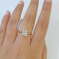 Real 14k Yellow Gold Diamond Ladies Ring Lab Created Women Engagement Wedding