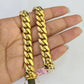 Real 14k Solid Miami Cuban Link Bracelet Gold 10mm 8.5" Box Lock 14kt Yellow