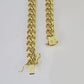 Real 10k Miami Cuban Link Bracelet Gold 10mm 8" Box Lock 10kt Yellow Gold