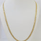 10k Gold Cuban Curb Link chain 4mm 24 Inch Real Yellow Gold Real Genuine