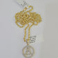 10k 3mm Rope Chain A Diamond Pendant Alphabet 18"-30" Gold Set Charm Necklace