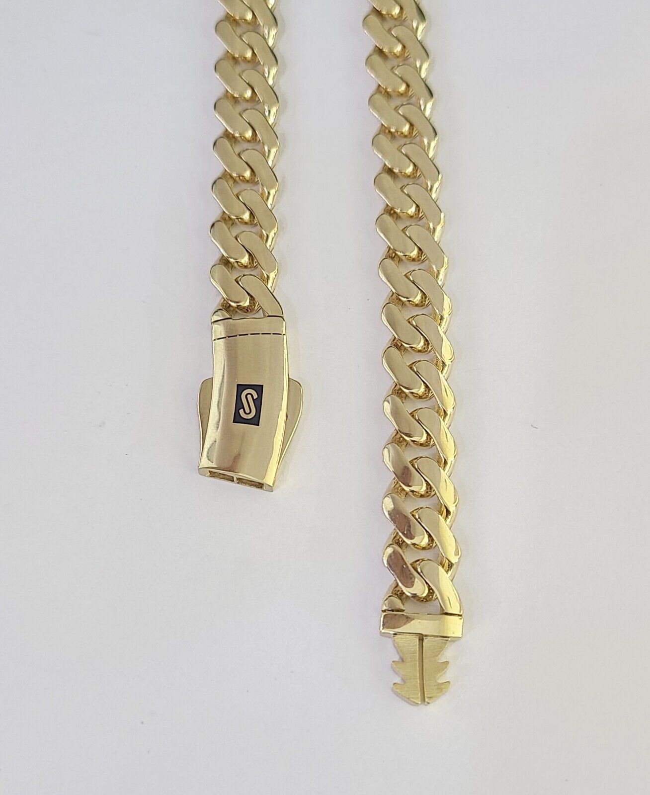 Real 10k Royal Monaco Chain 9mm 18-26 inches Necklace Yellow Gold Box Clasp