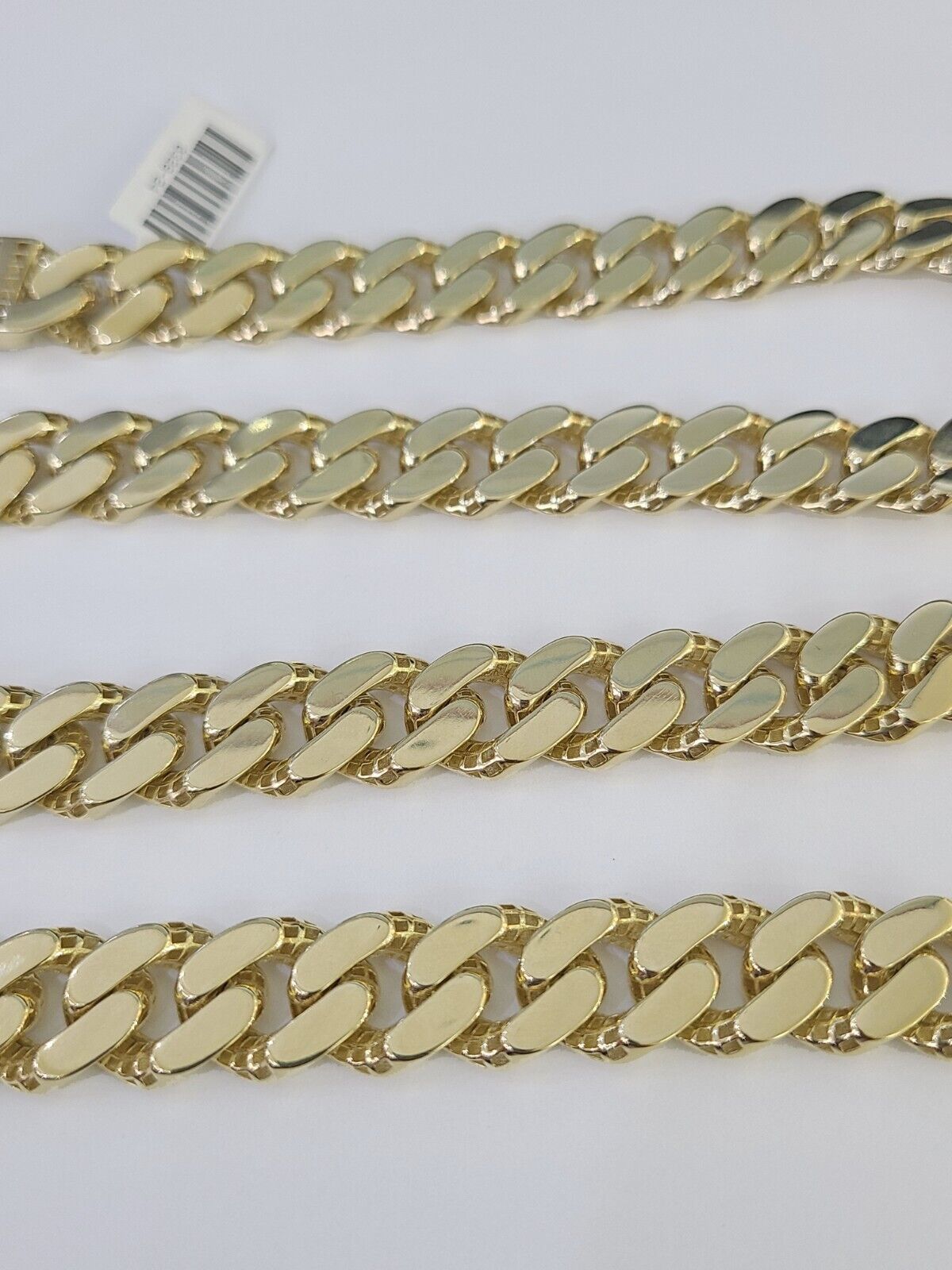 Real 10K Royal Monaco Chain Box Clasp 13mm Gold Necklace 10Kt 26" Genuine