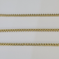 10k Diamond Chain Necklace Yellow Gold Men Women Diamond Cuts Real Genuine