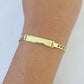 REAL 10K Gold ID Bracelet Kids Baby Cuban Curb Link Unisex