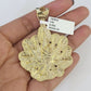 10K Franco Chain Tree leaf Pendant Charm Necklace 20"-26" 5mm Gold SET Yellow