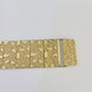 Real 10K Yellow Gold Watch Nugget Style For Men's Genuine 10kt Gold