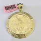 REAL 14k Yellow Gold Charm Centenario Style Coin in Bezel 50 Pesos 1947 Pendant