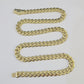 Real 10k Royal Monaco Chain 9mm 18-26 inches Necklace Yellow Gold Box Clasp