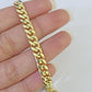 Real 10k Gold Miami Cuban link Bracelet 6mm 7" 7.5" 8" 8.5" 9" 10kt Yellow Gold