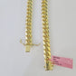 Real 14k Miami Cuban link Bracelet Yellow Gold 8mm 7.5" 8" 8.5" 9" Inch Solid