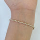 10K Rose Gold Diamond Bracelet Women Ladies 7" REAL Genuine Gold