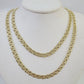 Real 10k Chino ID Chain Necklace Yellow Gold 6mm 18" 20" 22" 24" Genuine