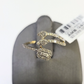 Real 10k Yellow Gold Diamond Ladies Ring Women Casual Engagement Wedding