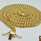 Real 14K Yellow Gold Chain Necklace 24 inch Miami Cuban Link 8mm Mens 14KT SALE