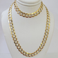 14k Yellow Gold chain Solid Necklace Cuban Curb Link REAL 8mm 20" - 30 Inch Mens