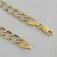 Real 10K Cuban Curb Link Bracelet Yellow Gold Diamond Cut 10mm 8" Inch