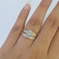 REAL 10k Diamond Ring Yellow Gold Ladies Men Trio SET Wedding Engagement Genuine