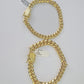 Real 10k Miami Cuban Bracelet Yellow Gold 6mm 9mm Men Women 7" 7.5" 8" 8.5" 9"
