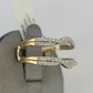 Real 14k Diamond Ladies Ring Yellow Gold Enhancer Guard Wrap Engagement Wedding