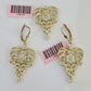 14k Chandelier Earrings Pendant Charm SET Yellow Gold Real Genuine 14Kt