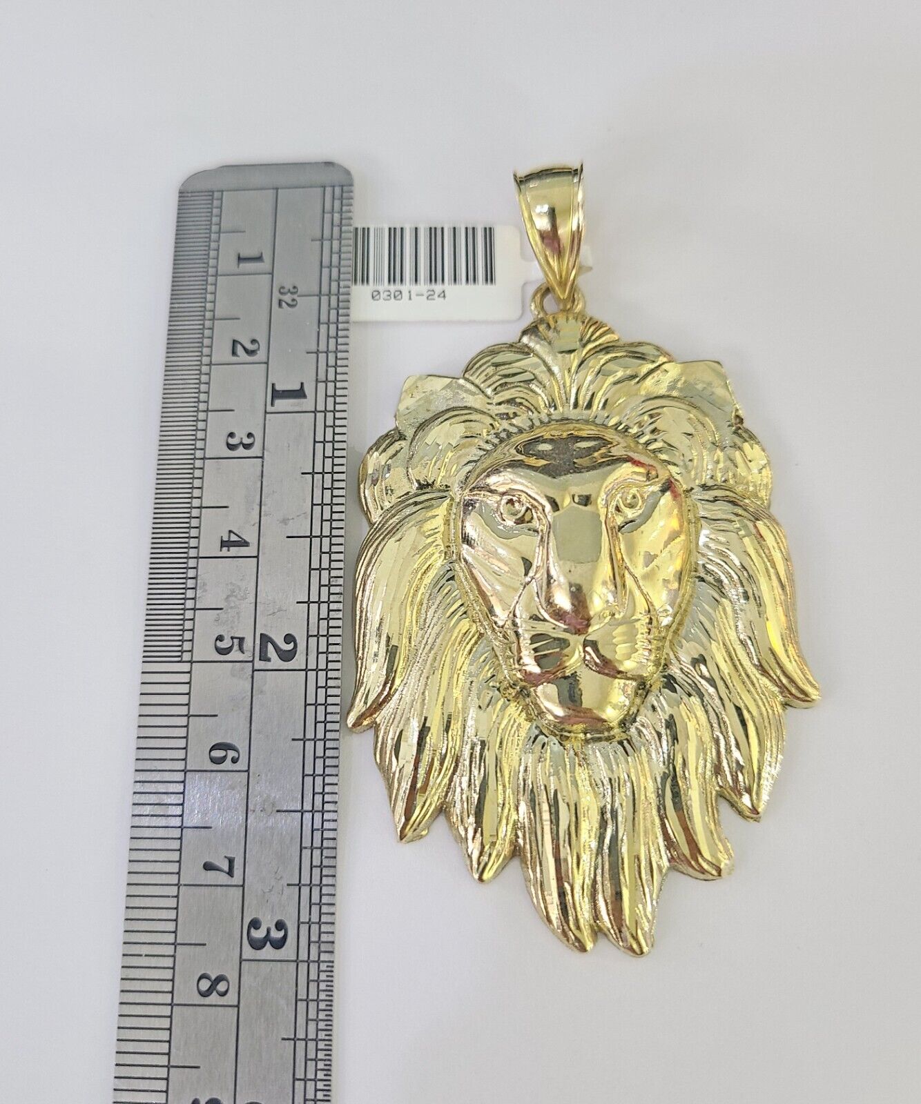 10K Franco Chain Lion Pendant Charm Necklace 20"-28" 4mm Gold SET Yellow