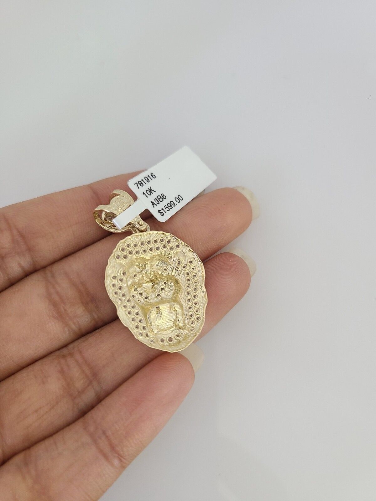 10k Gold Solid Cuban Curb Chain Roaring Lion Pendant Set 3mm 18"-26" Necklace