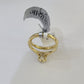 Real 14k Yellow Gold Diamond Ladies Ring SETLab Created Women Engagement Wedding