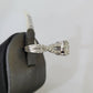 REAL 10k White Gold Diamond Ring Wedding Engagement Ring Genuine