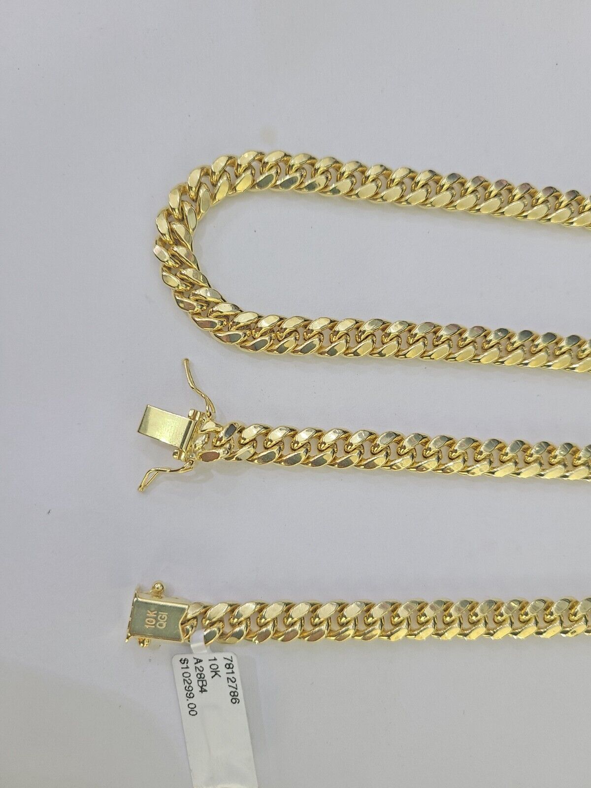 10k Miami Cuban Link Chain Yellow Gold 7mm Necklace 20-28 Inches Real