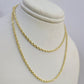 14k Solid Rope Chain Necklace 2mm 16"-24" Inch Yellow Gold Men Women 14Kt