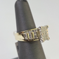 Real 10k Diamond Ladies Ring Yellow Gold Bridal Women Engagement Wedding