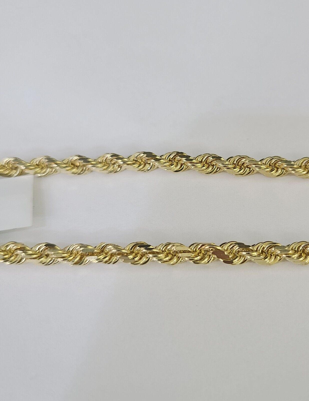 Solid Real 10K Rope Bracelet Yellow Gold  8" Inch 3mm 10kt Real gold men women