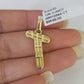 10k Yellow Gold Diamond T Charm Pendant Initial Alphabet Letter Real Genuine