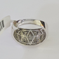 Real 10k White Diamond Ring White Gold Size 10 Mens Ring Genuine