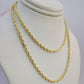 14k Solid Rope Chain Necklace 3mm 18"-28" Inch Yellow Gold Men Women 14Kt