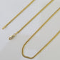 18k Real Solid Miami Cuban Chain Yellow Gold 2mm 24" Inch Genuine Necklace