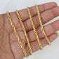 18k Real Solid Rope Chain Yellow Gold 3mm 18" Inch Genuine 18kt Necklace