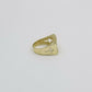 REAL 10k Yellow Gold Last Supper Ring Cross Design Men's Ring, All Sizes