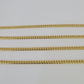 18k Solid Miami Cuban Chain Yellow Gold 3mm 20" Inch Genuine Necklace Real