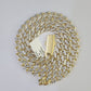 Real 10k Royal Monaco Chain 8mm Diamond Cut 22 inches Yellow Gold Necklace