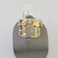 REAL 14k Diamond Ring Yellow Gold Ladies Men Trio SET Wedding Engagement Genuine