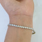 10K Yellow Gold Diamond Bracelet Women Ladies 7" REAL Genuine Gold