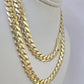 Real 10k Royal Monaco Chain 7mm 18-26 inches Necklace Yellow Gold Box Clasp