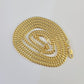 18k Solid Miami Cuban Chain Yellow Gold 3mm 26" Inch Genuine Necklace Real