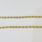 14k Yellow Gold Rope Chain Eagle Anchor Pendant SET 7mm 22" Inch Necklace