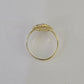 Real 10k Nugget Heart Ring Band Wedding Engagement Women Yellow Gold