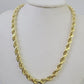 Real 10k Rope Chain Yellow Gold Necklace 8mm 18-28 Inch Mens 10kt