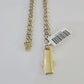 Real 10k Royal Monaco Chain 6mm Diamond Cut 22 inches Yellow Gold Necklace